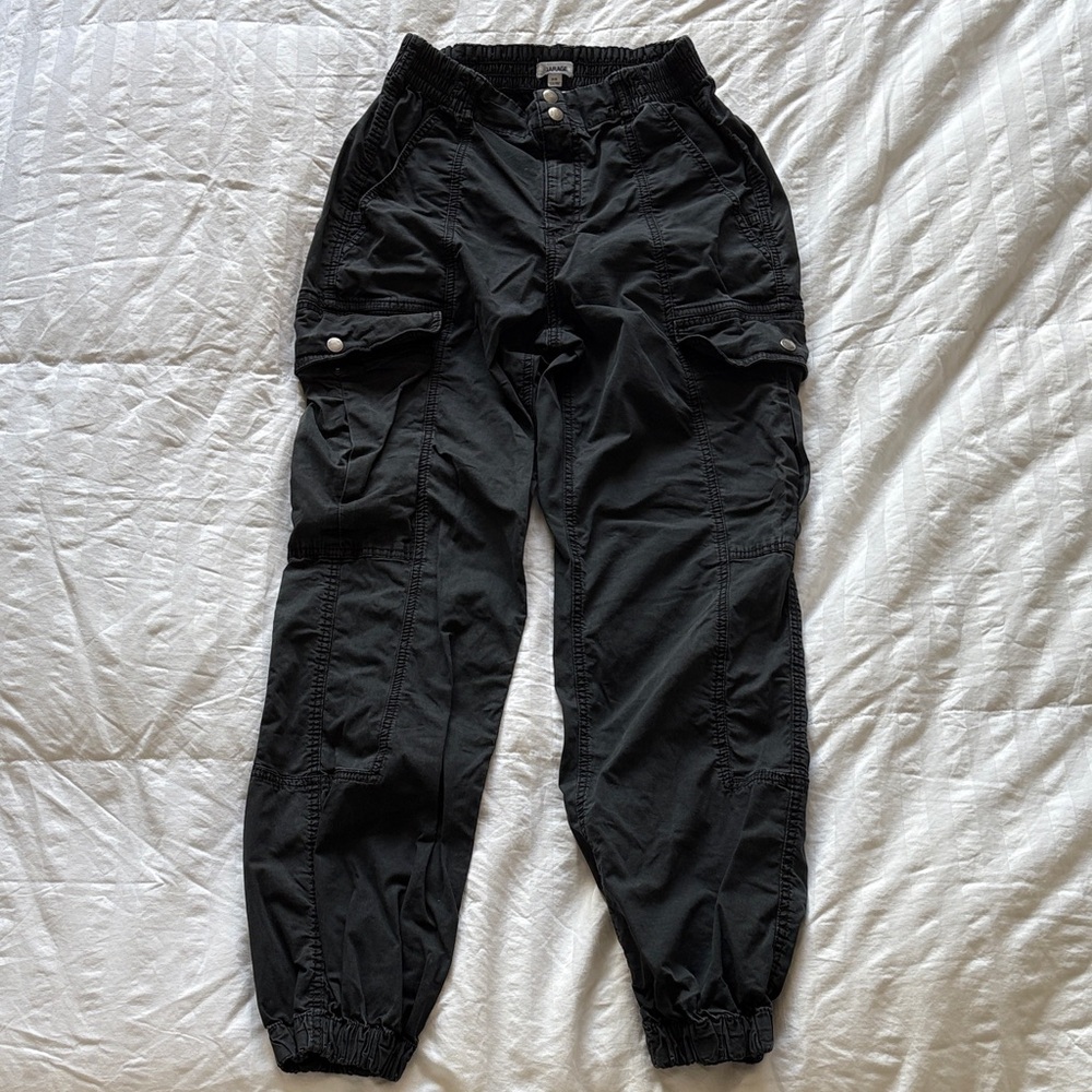 Garage Charcoal Elastic Waist Pants